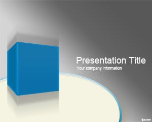 3D盒的PowerPoint模板