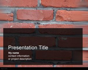 Template tijolos PowerPoint