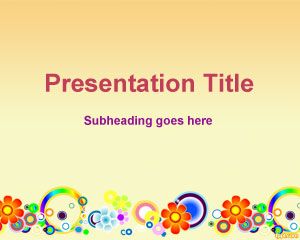 Template Spring Flower PowerPoint