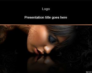 Beauty Lady Powerpoint-Vorlage