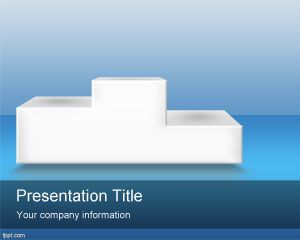 Pemenang Template Podium PowerPoint