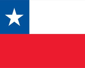 チリのPowerPointテンプレートの旗