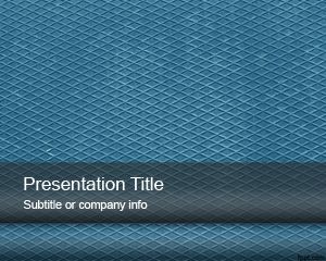 Template Folha PowerPoint metal azul