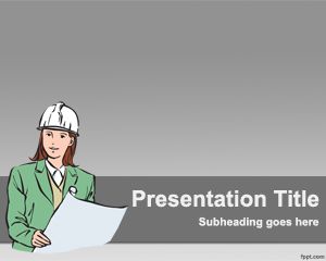 PowerPoint modelo de construção