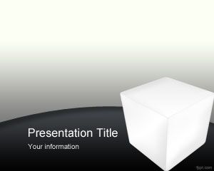 Modelo da caixa 3D PowerPoint