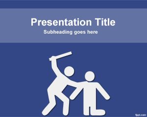 Anti Gewalt Powerpoint-Vorlage