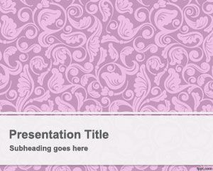 Template Rosa Vintage PowerPoint