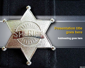 Plantilla de PowerPoint Sheriff