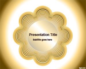 Yellow Flower Template for PowerPoint Yellow Flower Template for PowerPoint