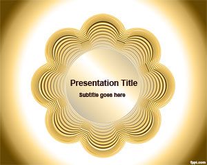 Modello fiore giallo per PowerPoint