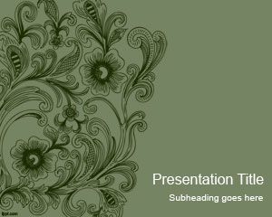 Vintage tourbillonne PowerPoint Template