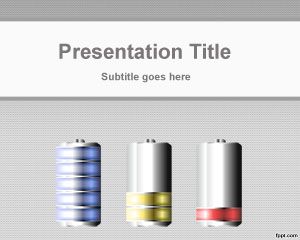 Plantilla PowerPoint de la batería Plantilla PowerPoint de la batería