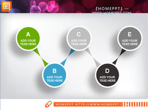 23 culoare micro stereoscopică PPT diagramă descărcare