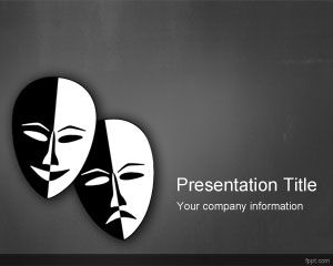 Драма Шаблон PowerPoint театр