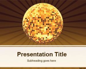 Plantilla de PowerPoint Disco