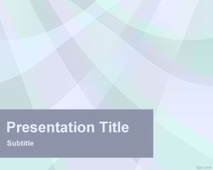 Cyan Rays PowerPoint Template