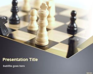 Satranç Oyunu PowerPoint Şablon
