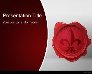 Szablon Wax Seal PowerPoint