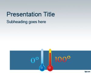 Template kimia Thermometer PowerPoint
