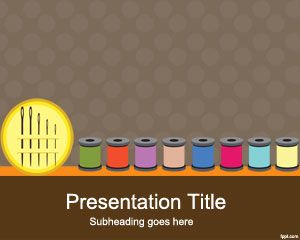 İğne ve İplik PowerPoint Şablon