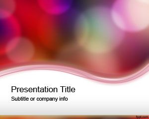 Color lights PowerPoint Template