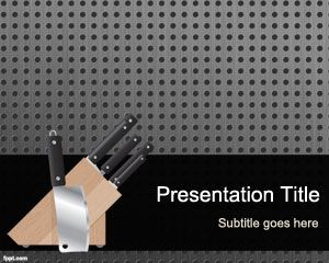 Cozinha Template Ferramentas PowerPoint