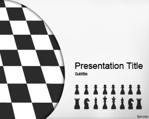 Schach-Strategie Powerpoint-Vorlage