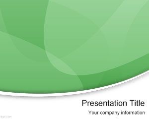 PowerPoint modelo moderno verde
