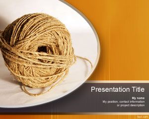 Twine Thema Powerpoint-Vorlage