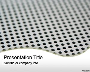 Aluminium Holes PowerPoint Template