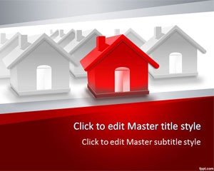 Template Red House PPT