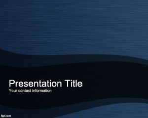 Plantilla azul de titanio PowerPoint