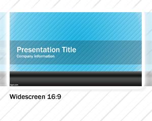 แม่แบบบลู Widescreen PowerPoint