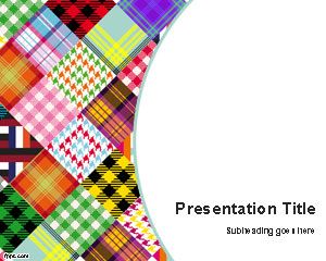 Colored Fabrics PowerPoint Template