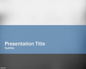 Zmętnienie PowerPoint Template