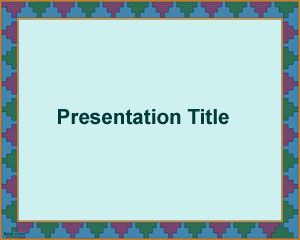 Triangles Frame PowerPoint Template