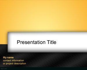 Template oranye Hitam PowerPoint