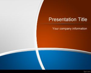 Blue and Brown PowerPoint Template