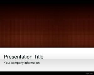 Kahverengi Izgara PowerPoint Şablon