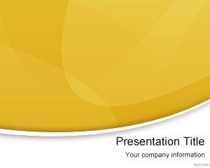 Jaune Modèle PowerPoint moderne