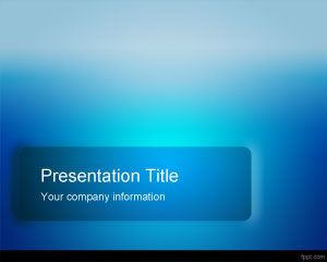 Niebieski Szablon PowerPoint Pro