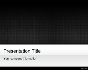 ブラックグリッドPowerPointのテンプレート