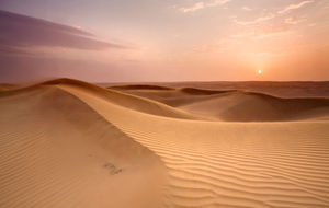 26 HD砂漠PPTの背景写真