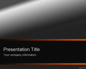 Template închis Orange PowerPoint