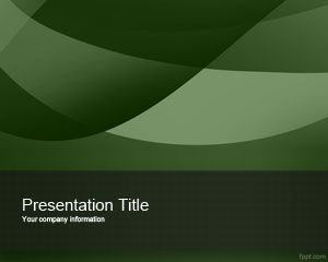 ที่แปลกใหม่สีเขียวแม่แบบ PowerPoint