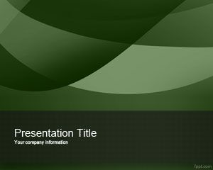 Template esotico verde PowerPoint