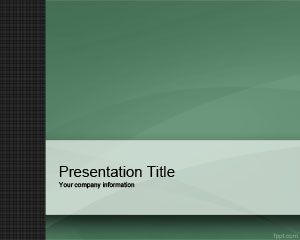 Verde piccola azienda Powerpoint Template