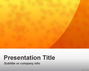 Szablon Orange Business PowerPoint