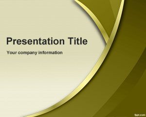 Gold Sublime Powerpoint-Vorlage