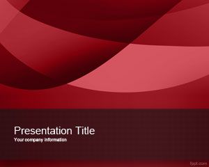 Template Red PowerPoint Exotic